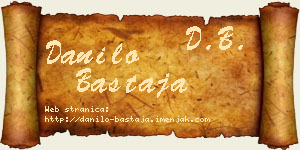 Danilo Bastaja vizit kartica